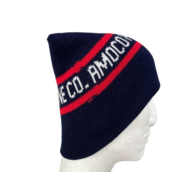 Vintage Amoco Pipeline Co Knit Beanie VTG NWOT - Picture 6 of 8